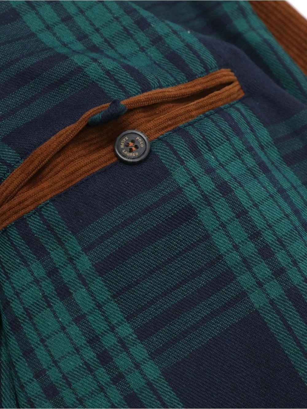 Polo by Ralph Lauren Chest-Embroidered Brown Corduroy Bomber